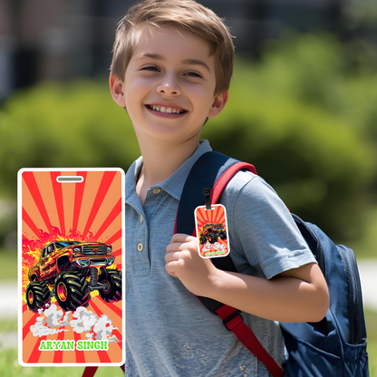 Luggage Tag - Monster Truck