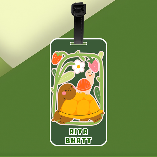 Luggage Tag - Cute Tortoise