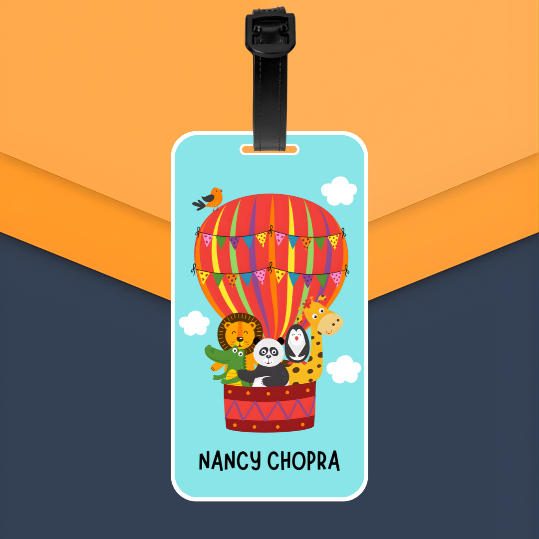 Luggage Tag - Animal Balloon Ride
