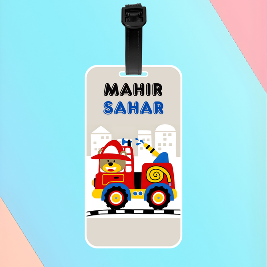 Luggage Tag - Firetruck