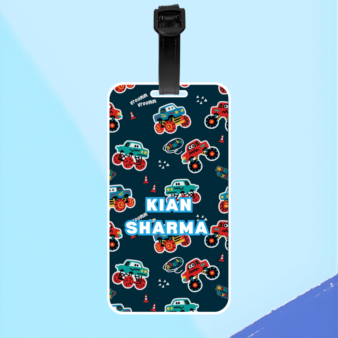 Luggage Tag - Dirt cars