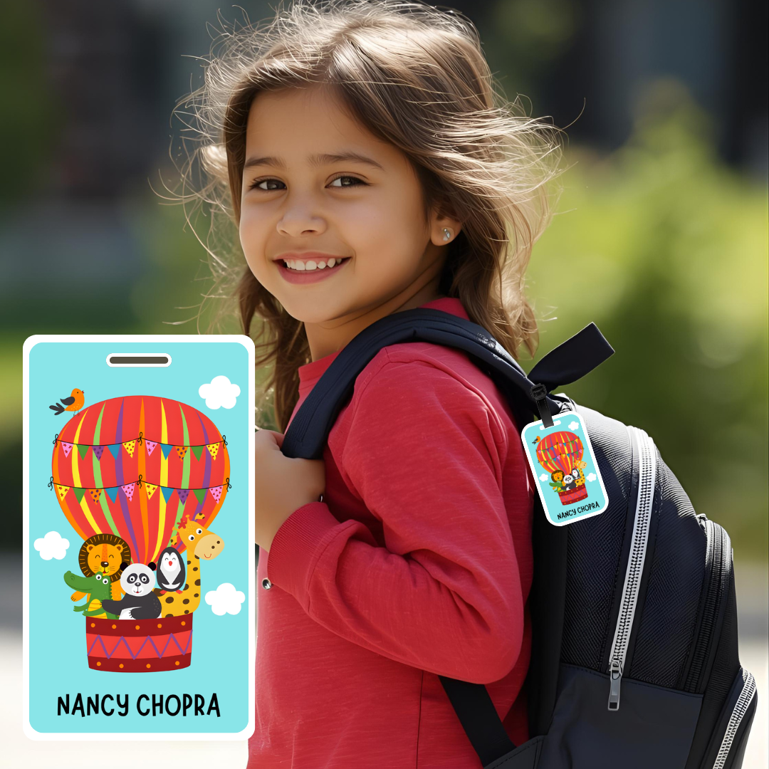 Luggage Tag - Animal Balloon Ride