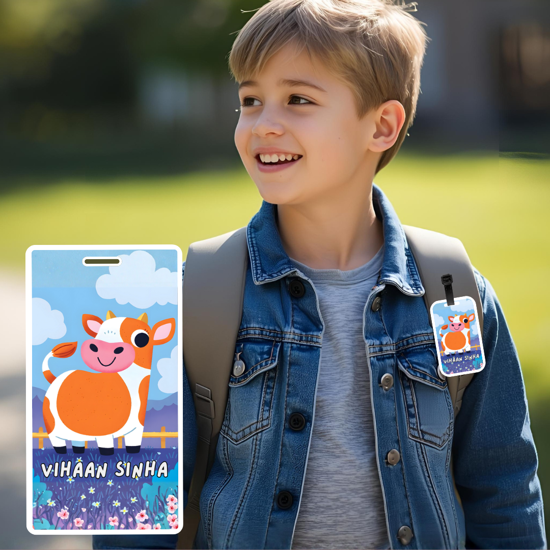 Luggage Tag - Cow