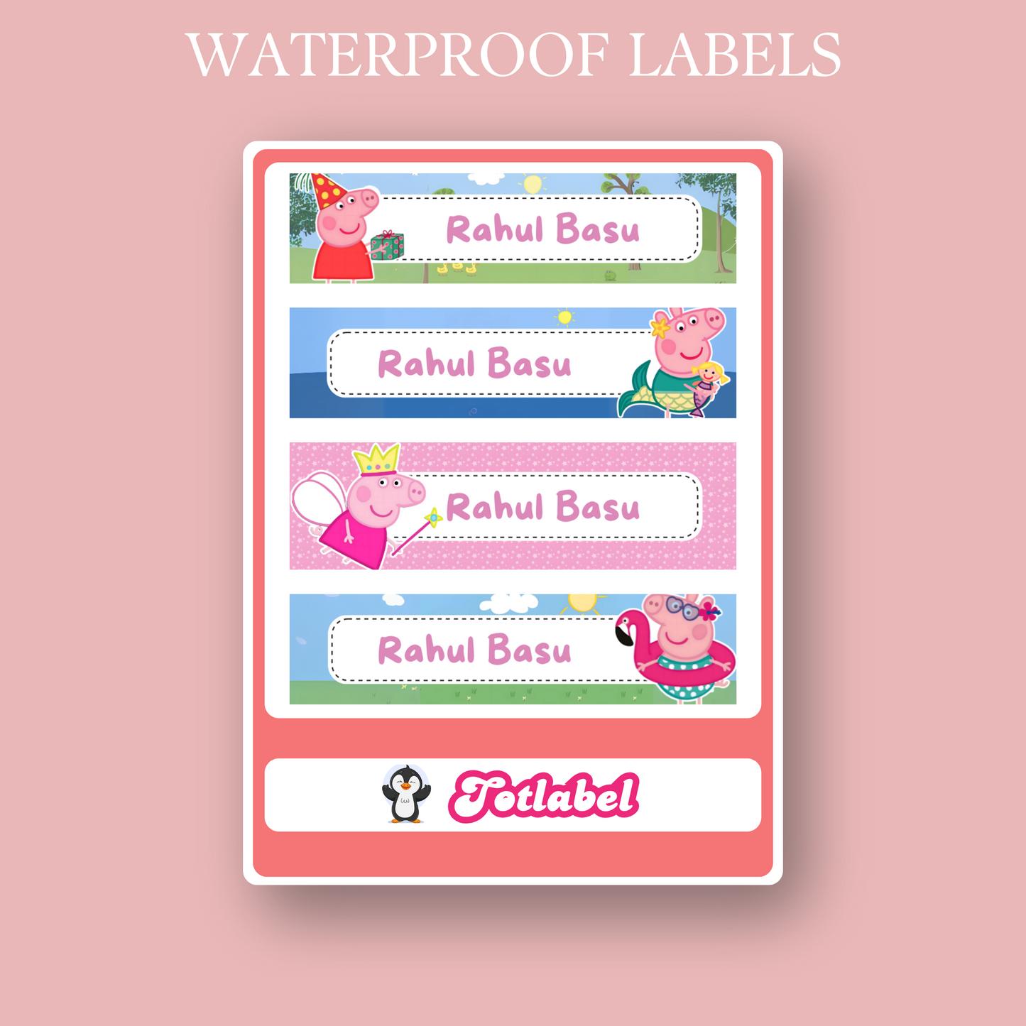 Pepa Customized Waterproof Labels